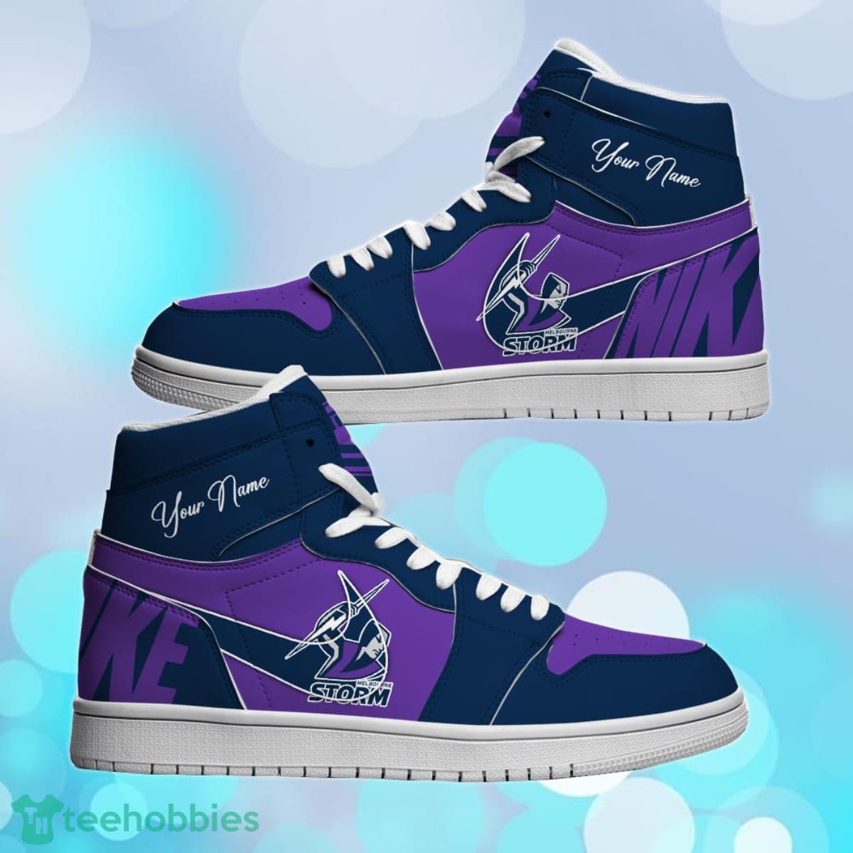 Melbourne Storm Custom Name NRL Air Jordan HighTop Best Gift For Fans Product Photo 2