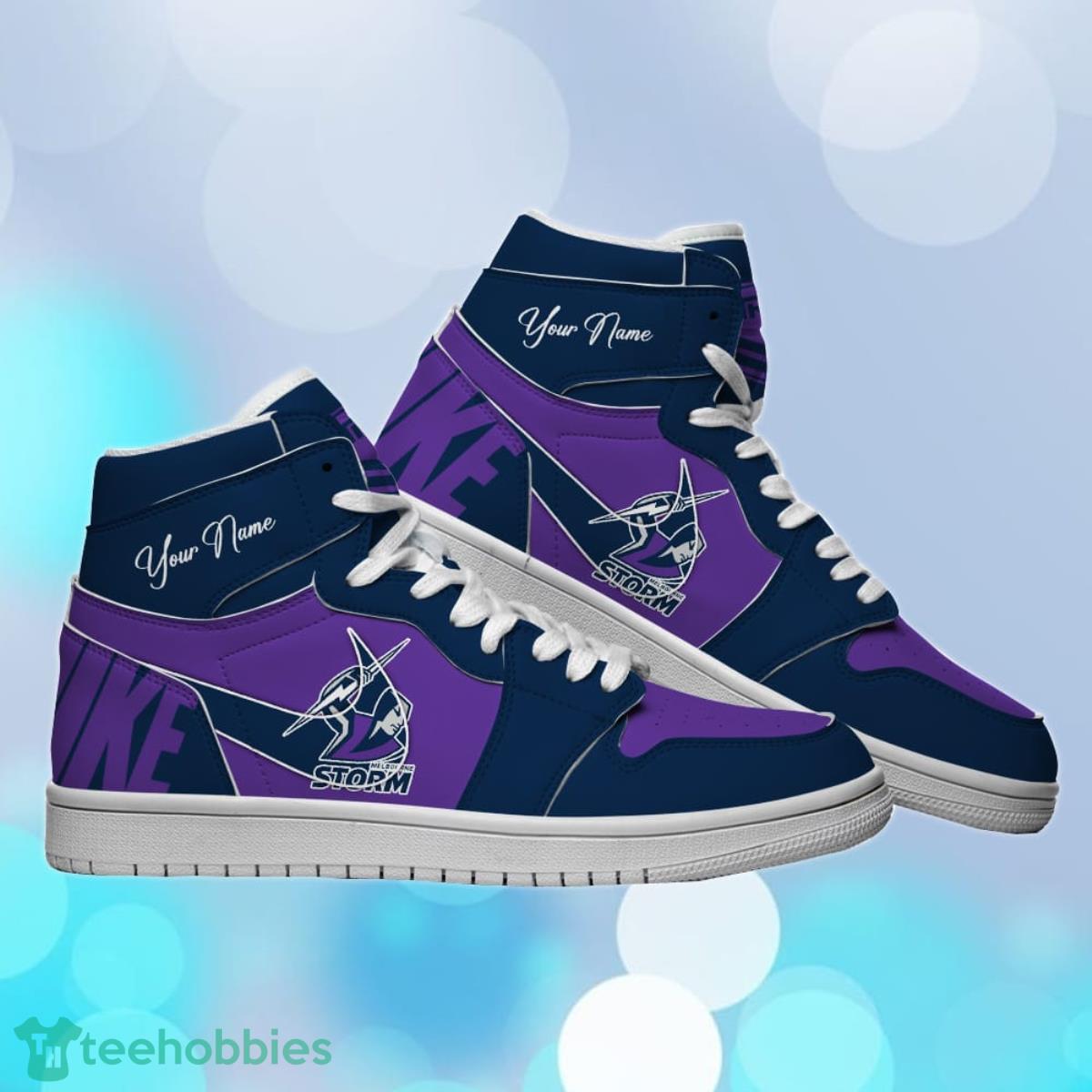 Melbourne Storm Custom Name NRL Air Jordan HighTop Best Gift For Fans Product Photo 1