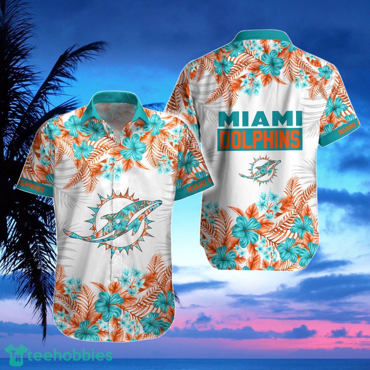 Miami Dolphins Hawaiian Shirt, Shorts, Combo Hawaiian Shirt And Shorts Best Gift For Men And Women Fans Product Photo 1