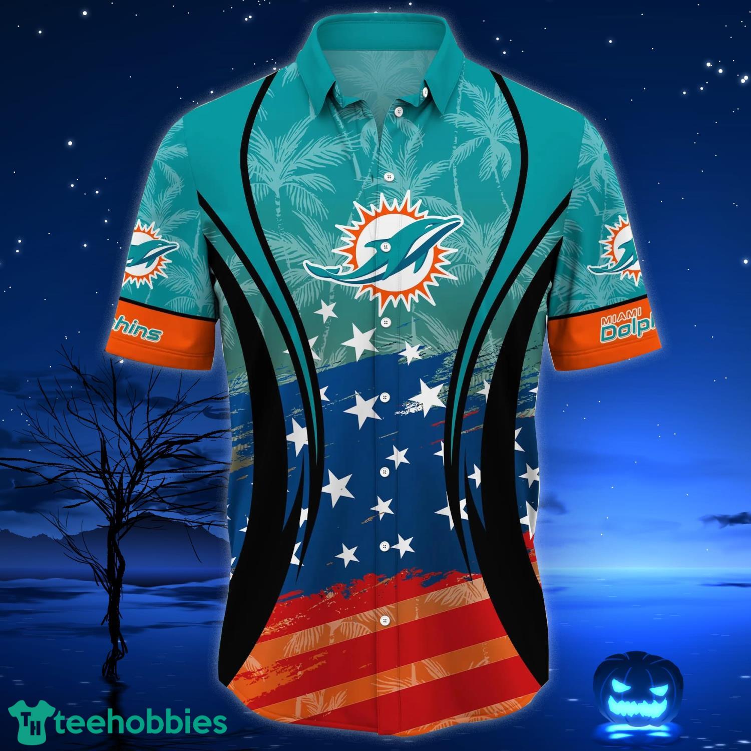 Miami Dolphins Summer Hawaiian Shirt, Dolphins Summer NFL Gift