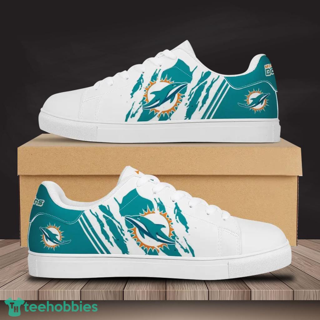 Miami Dolphins Nfl Team Football Skate Shoes For Men And Women