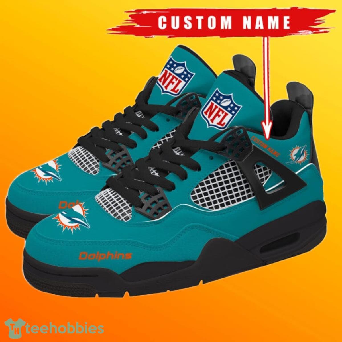 Miami Dolphins Air Jordan 13 Sneakers Nfl Custom Sport Shoes