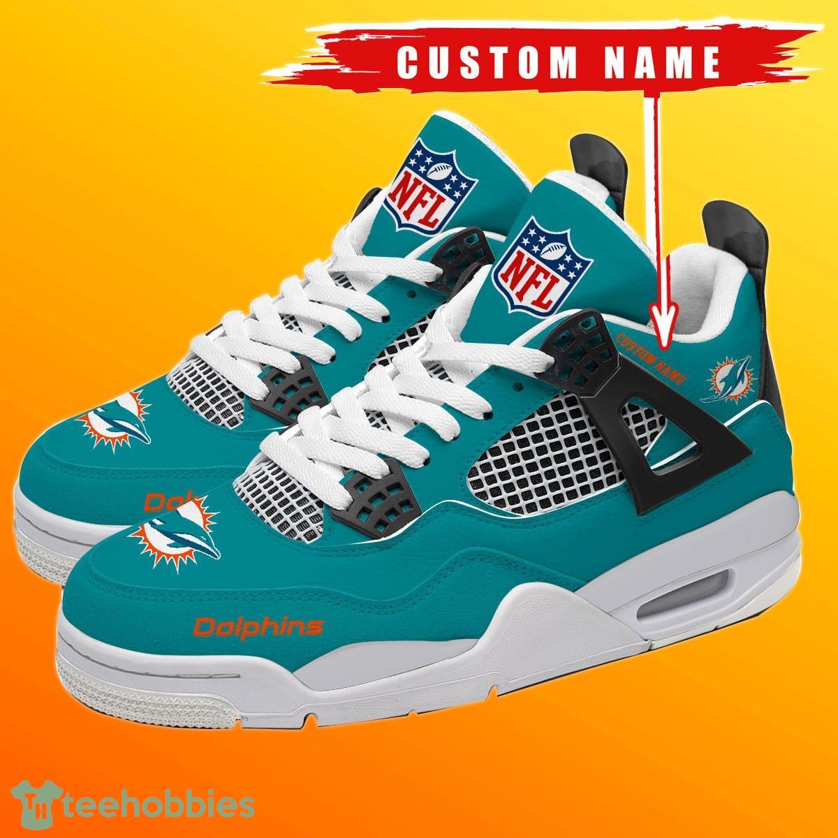 Men Women Running Shoes Customize Miami Dolphins NFL Fans