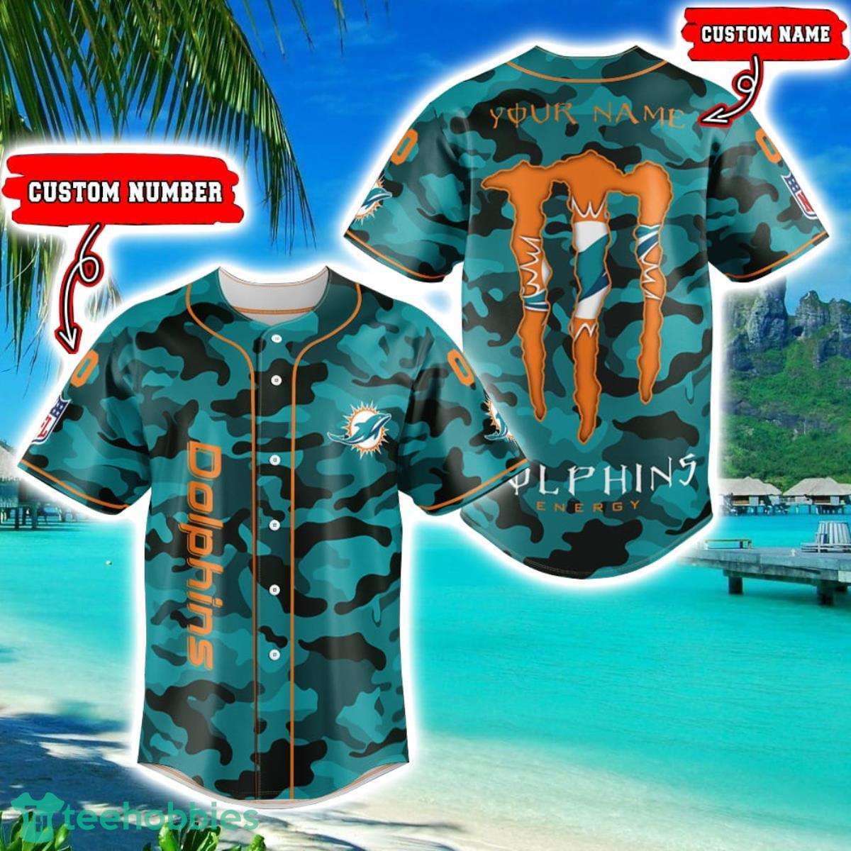 Personalized Miami Dolphins Baseball Jersey Shirt For Fans