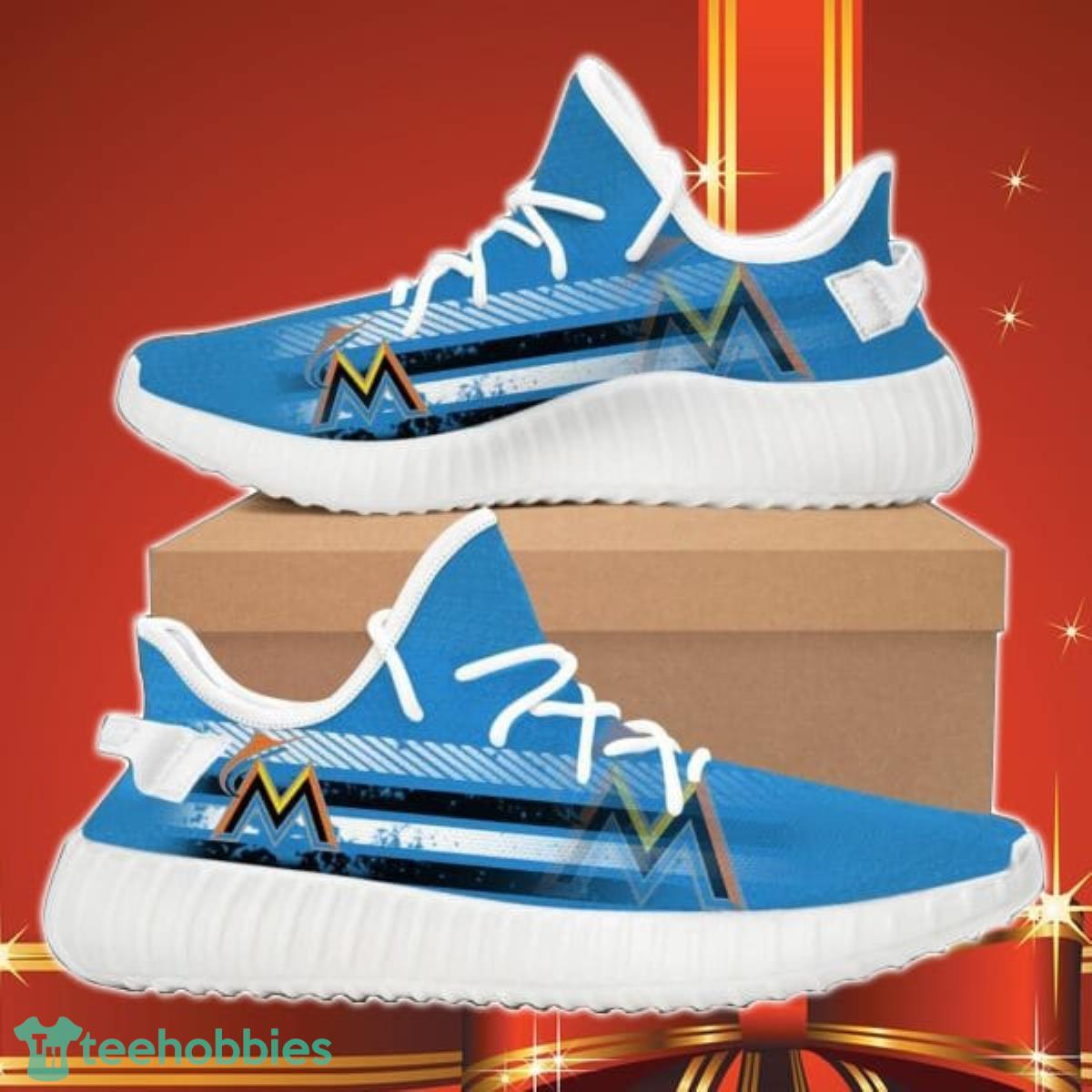 Miami Marlins Mlb Baseball Sport Teams Top Branding Trends Custom Perfect Gift For Fans Shoes Yeezy Product Photo 1