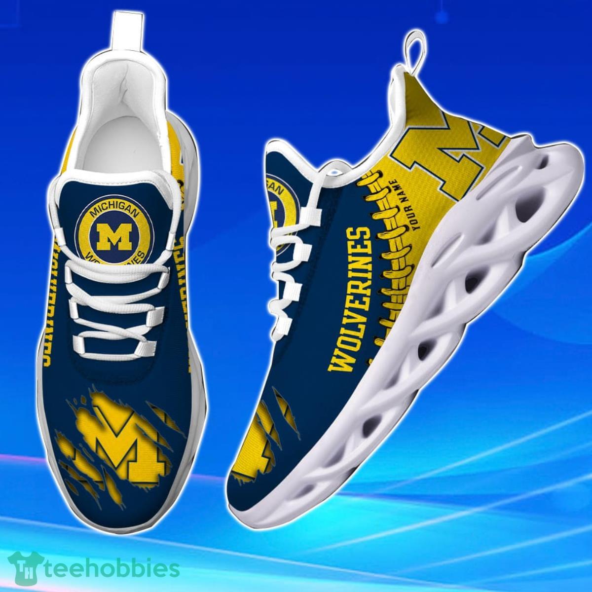 Michigan Wolverines Personalized Max Soul Shoes Unique Gift For Men And Women Fans Product Photo 2