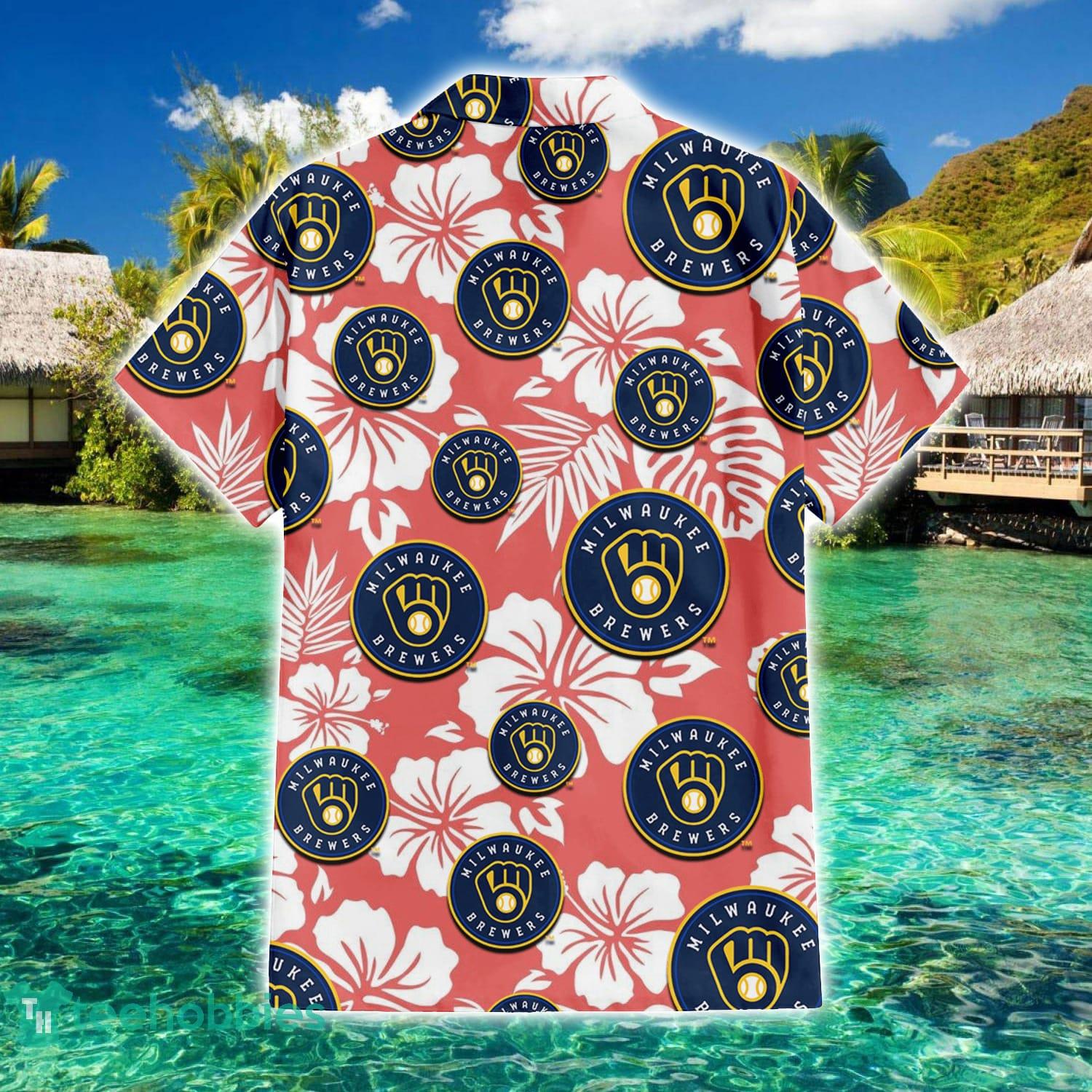 Milwaukee Brewers New Trends Custom Name And Number Christmas Hawaiian Shirt  - Freedomdesign
