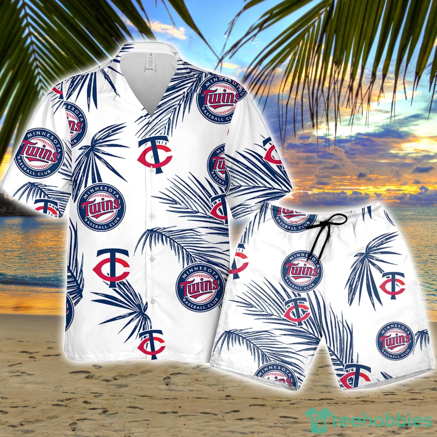 Chicago Cubs Big Logo And Light Coral Hibiscus 3D Hawaiian Shirt Tropical  Style - Banantees