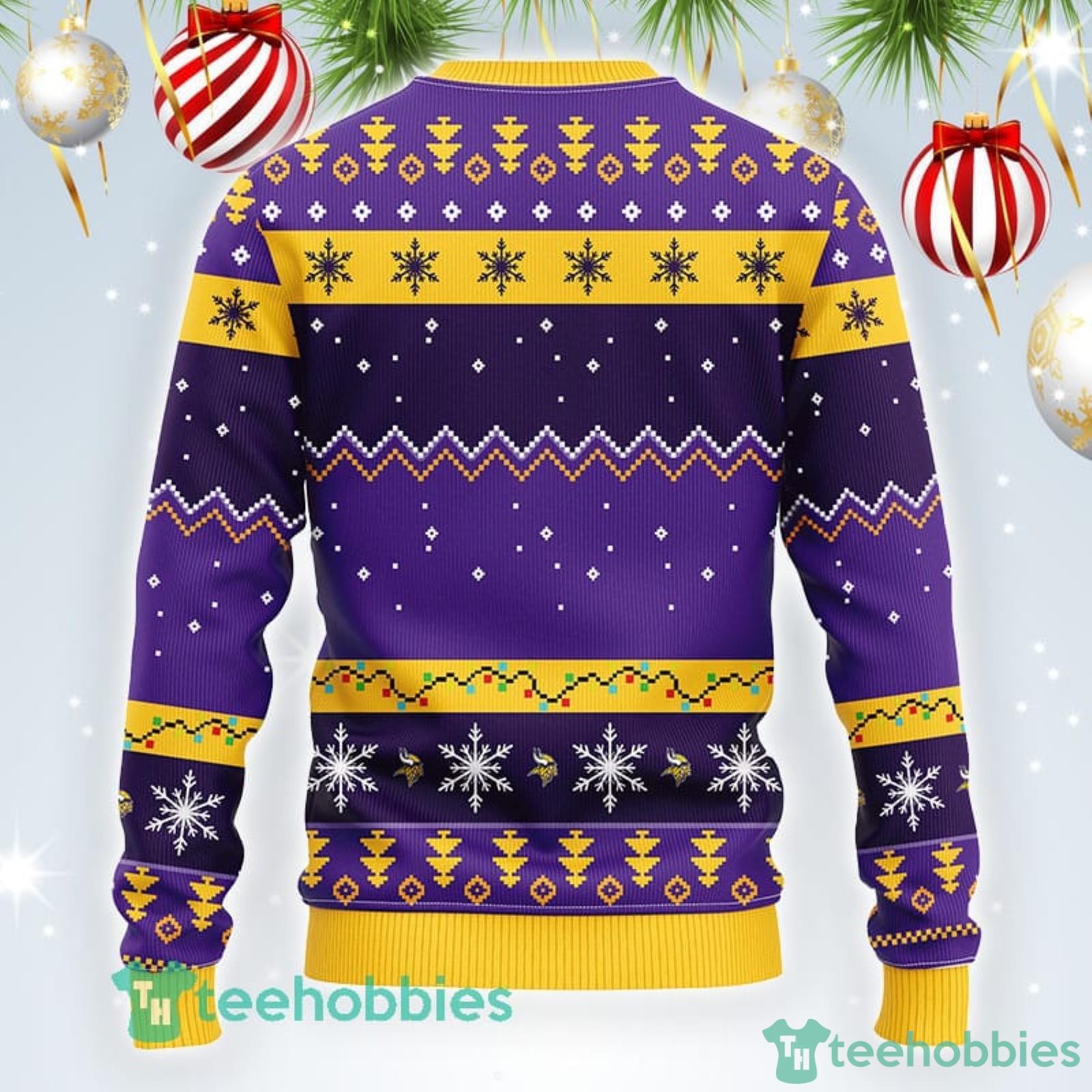 Minnesota Vikings NFL Team Dabbing Santa Claus Funny Ugly Christmas Sweater  Sport Fans Men And Women Christmas Gift