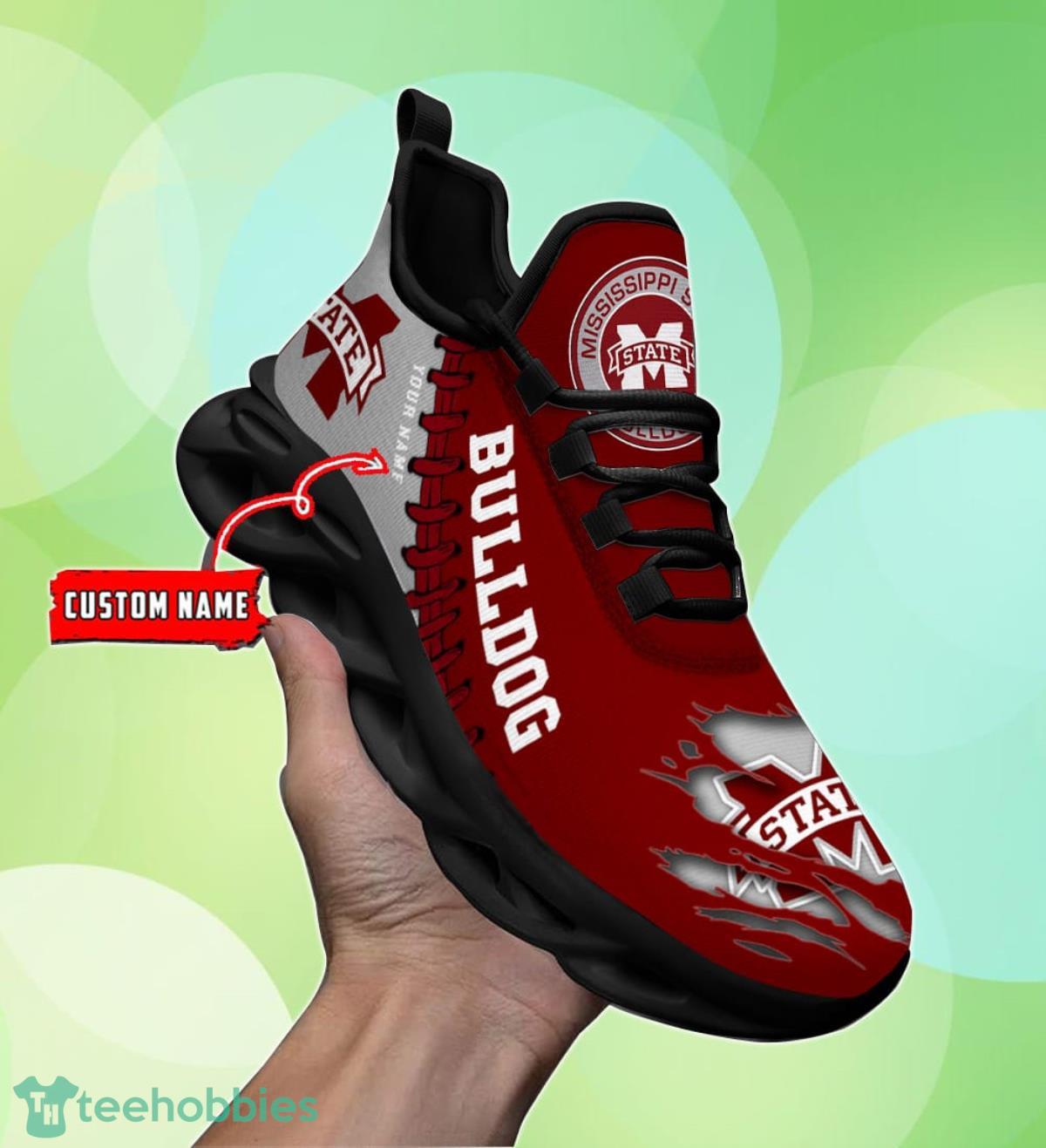 Mississippi State Bulldogs Personalized Max Soul Shoes Unique Gift For Men And Women Fans Product Photo 1