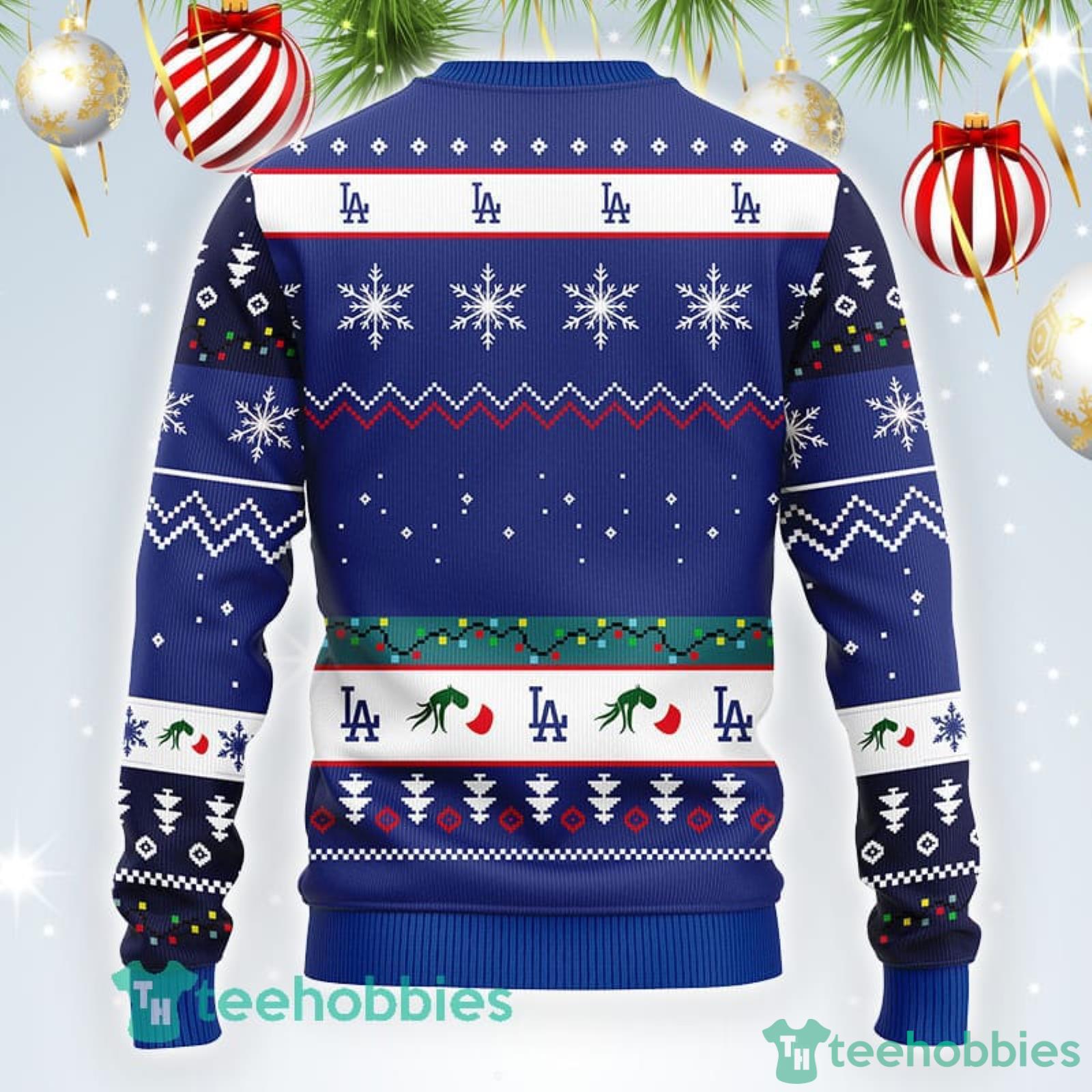 MLB Los Angeles Dodgers Christmas Ugly Sweater Grinch Gift For Baseball Fans