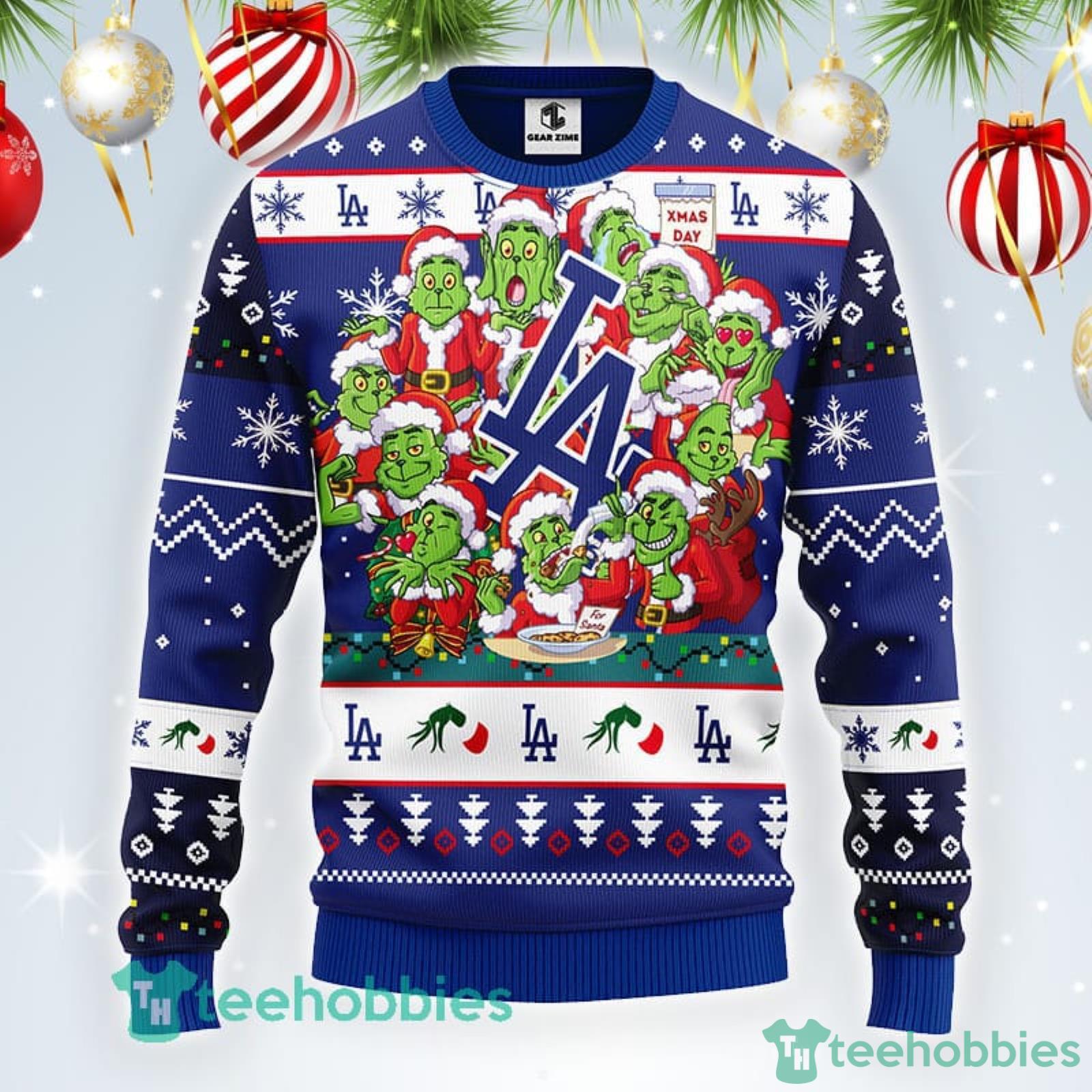 Snoopy Love Los Angeles Dodgers Ugly Christmas Sweater - Freedomdesign