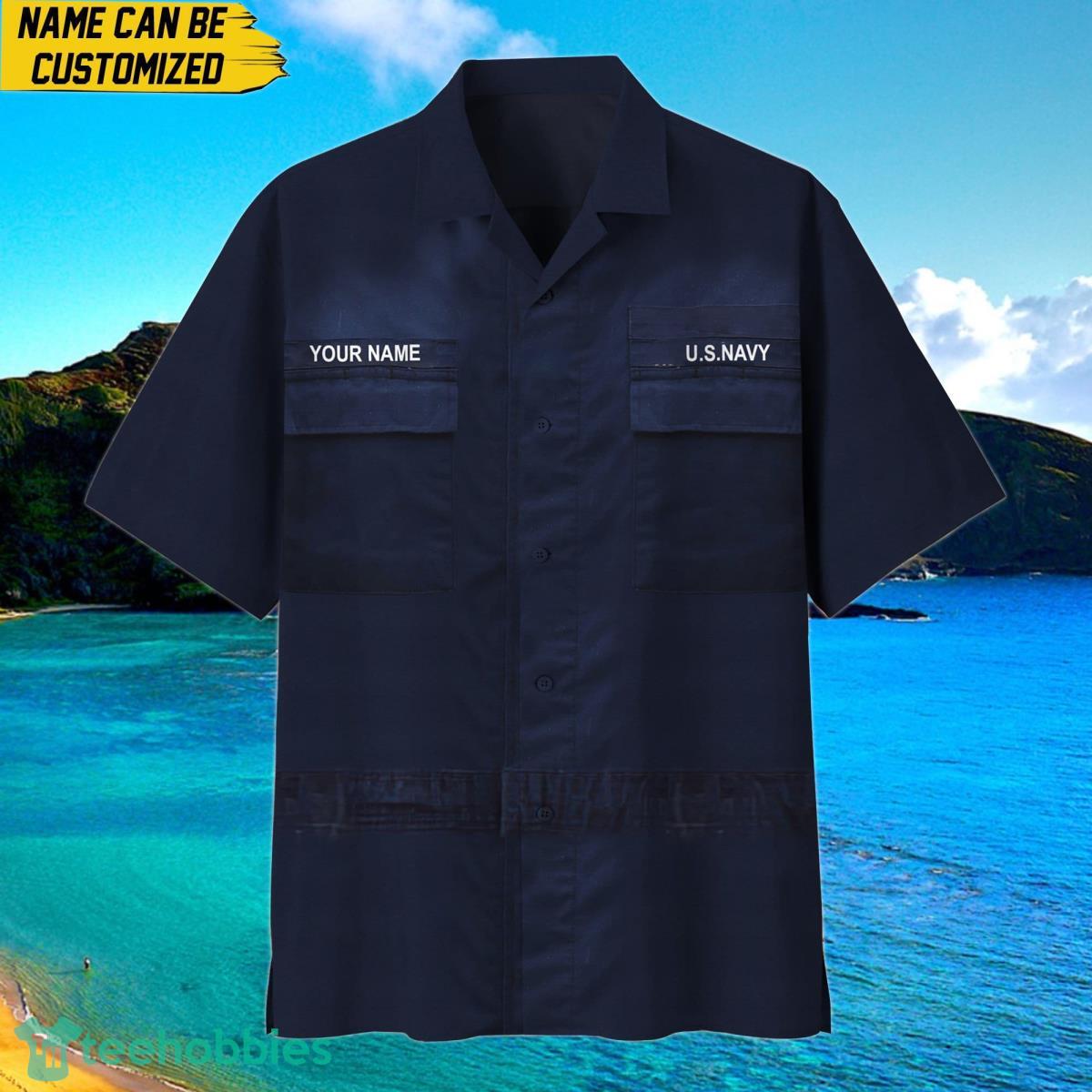 Navy Premium Personalised US Veteran Hawaii Shirt Unique Gift Product Photo 1