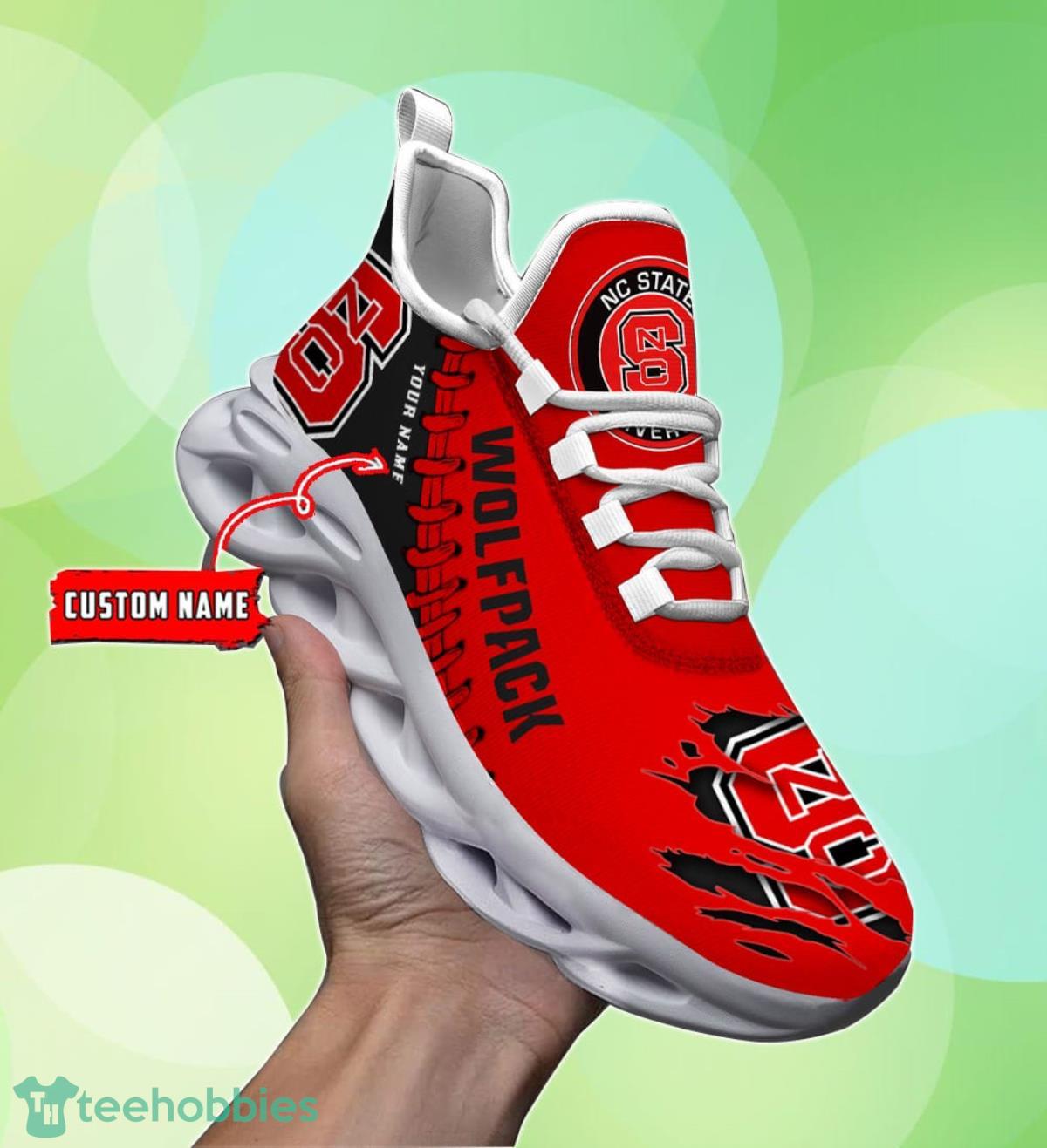 NC State Wolfpack Personalized Max Soul Shoes Unique Gift For Men And Women Fans Product Photo 1