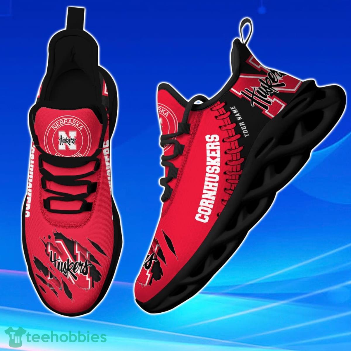 Nebraska Cornhuskers Personalized Max Soul Shoes Unique Gift For Men And Women Fans Product Photo 2