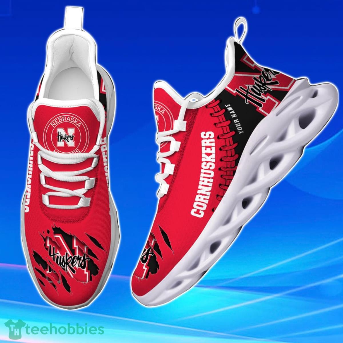 Nebraska Cornhuskers Personalized Max Soul Shoes Unique Gift For Men And Women Fans Product Photo 1
