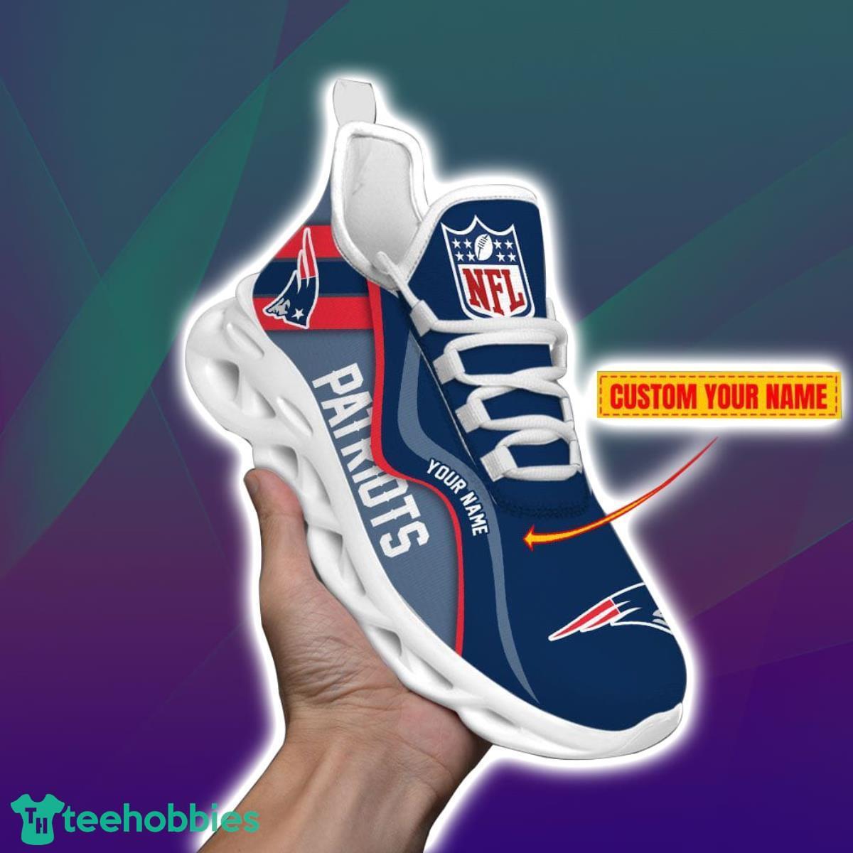 New England Patriots-NFL Custom Name Max Soul Shoes Impressive Gift For Men And Women Fans Product Photo 2