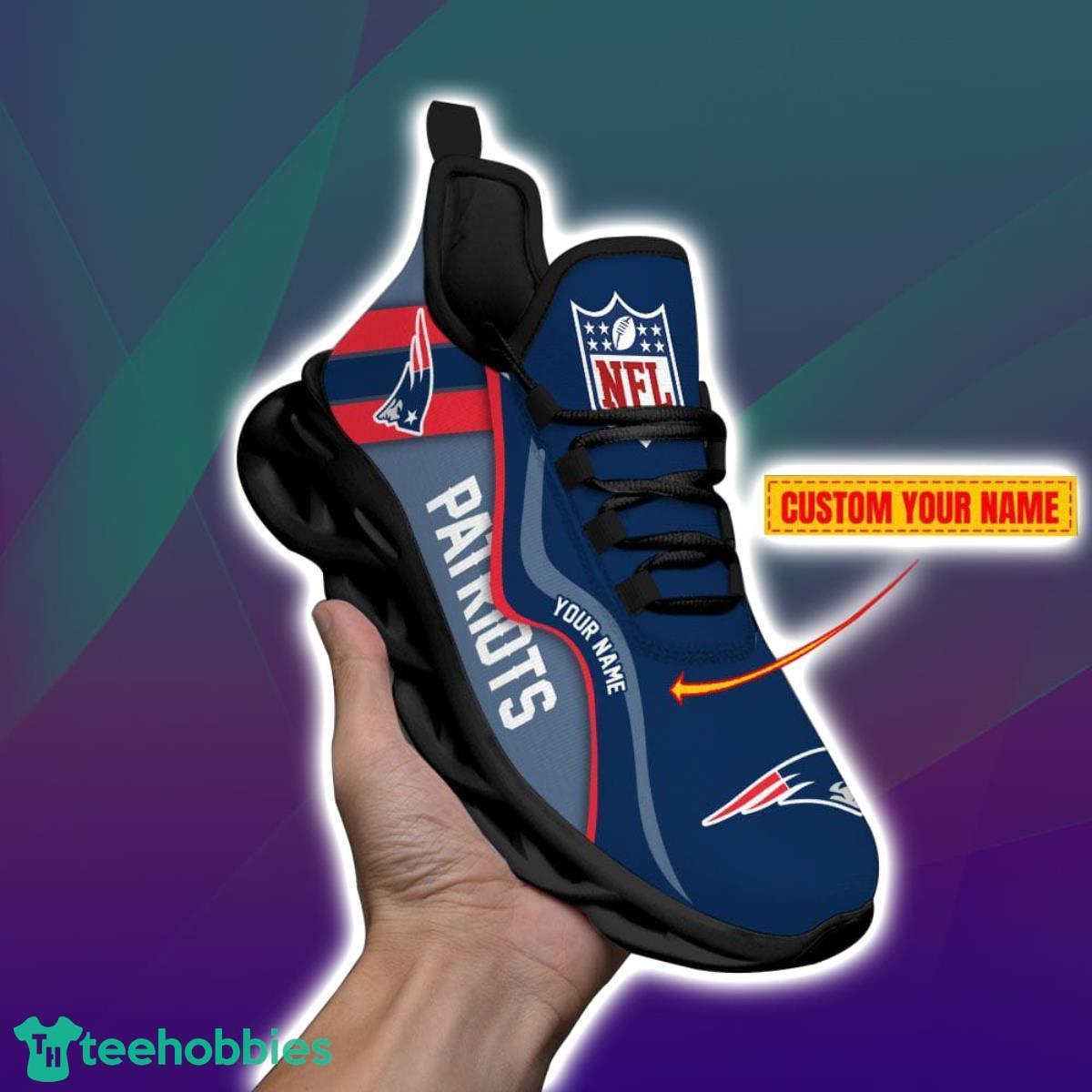 New England Patriots-NFL Custom Name Max Soul Shoes Impressive Gift For Men And Women Fans Product Photo 1