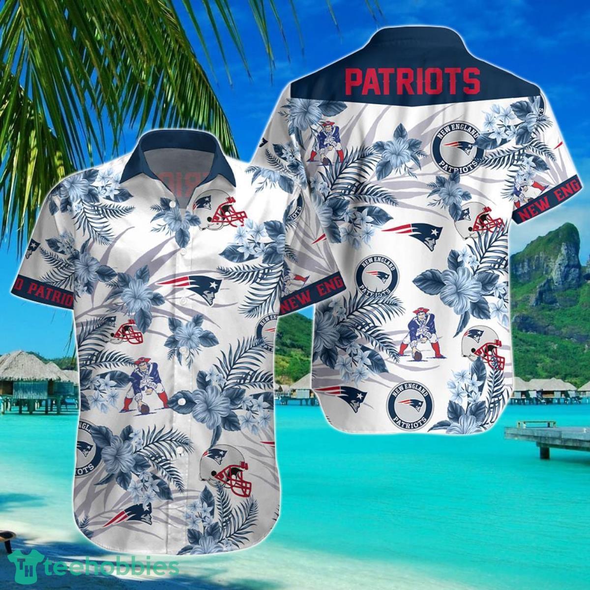 New England Patriots-NFL Floral Hawaii Shirt Best Gift For Men And Women Fans Product Photo 1
