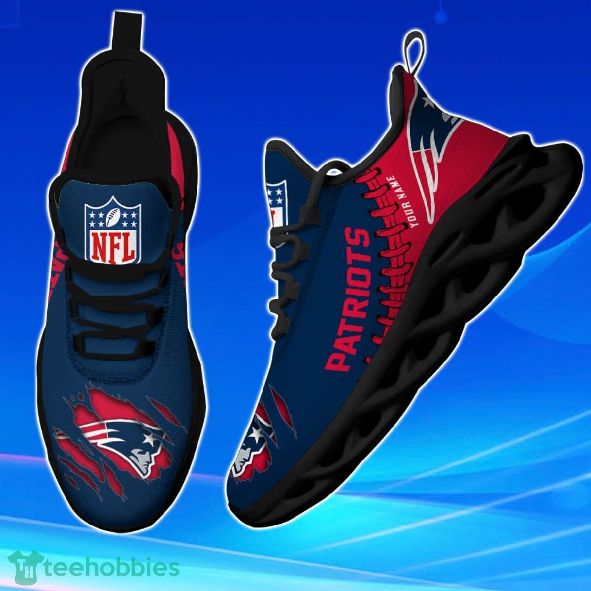New England Patriots Personalized NFL Max Soul Shoes Style Gift Fans Product Photo 2