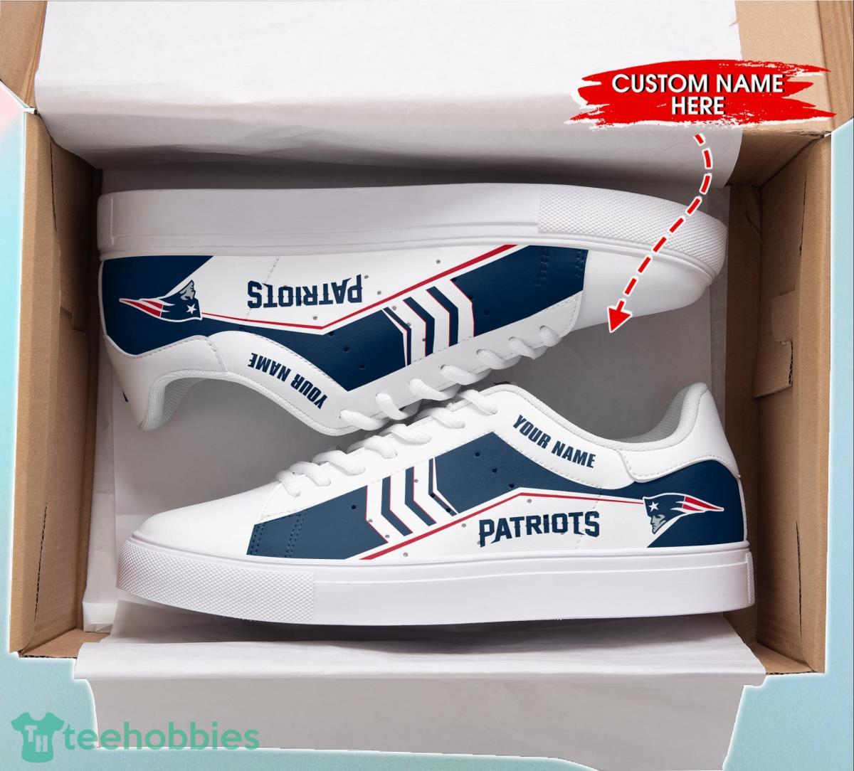 New England Patriots Personalized Stan Smith Sneakers Best Gift For Men And Women Fans Product Photo 2