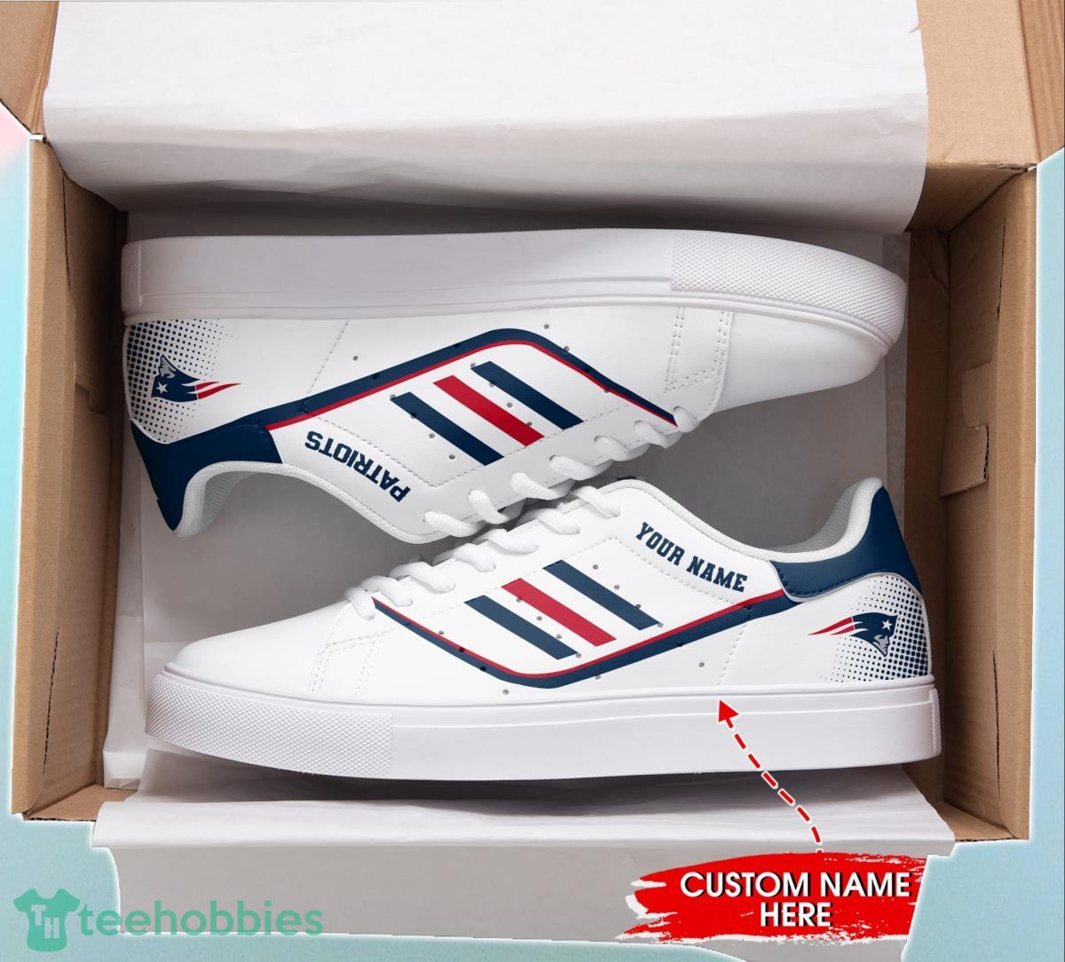 New England Patriots Personalized Stan Smith Sneakers Style Gift For Men And Women Fans Product Photo 2