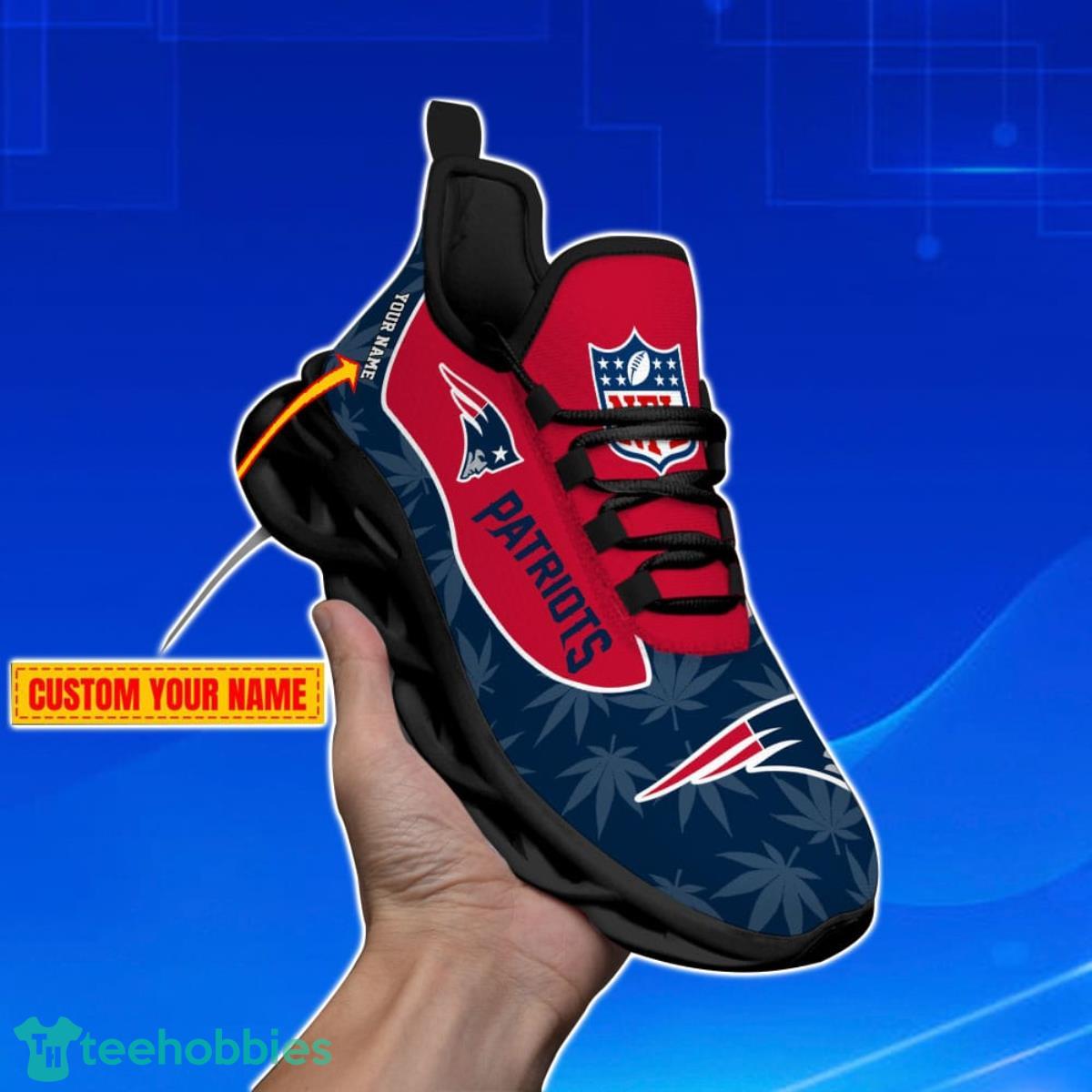 New England Patriots-Personalized Weed Limited Edition Max Soul Shoes Best Gift For Men And Women Product Photo 1