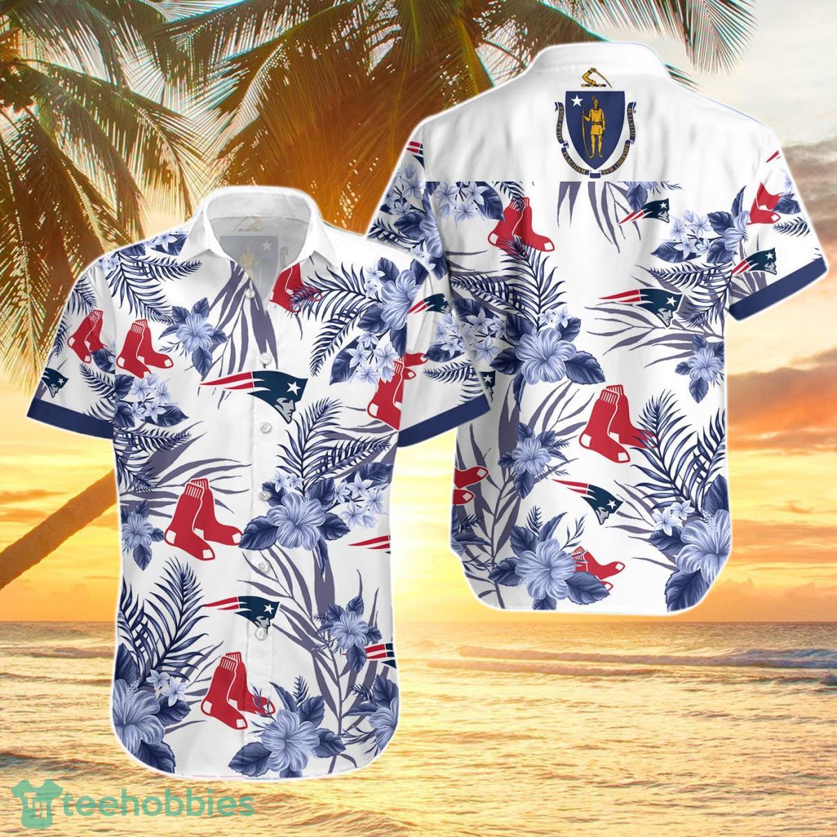New England Patriots,Boston Red Sox Hawaiian Shirt Best Gift For Fans Men  And Women