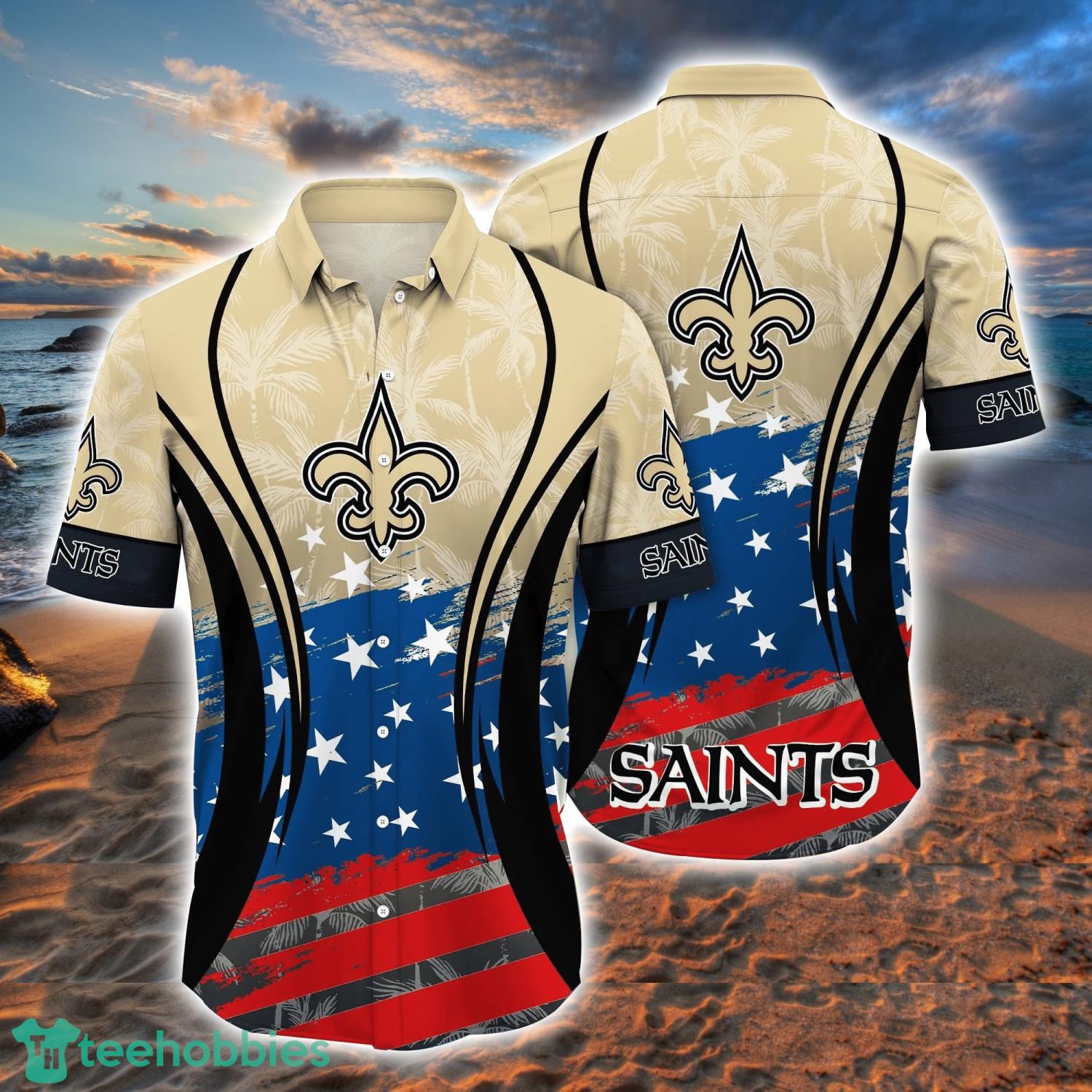 New Orleans Saints Tropical Hibiscus Pattern Trending Summer Gift Hawaiian  Shirt