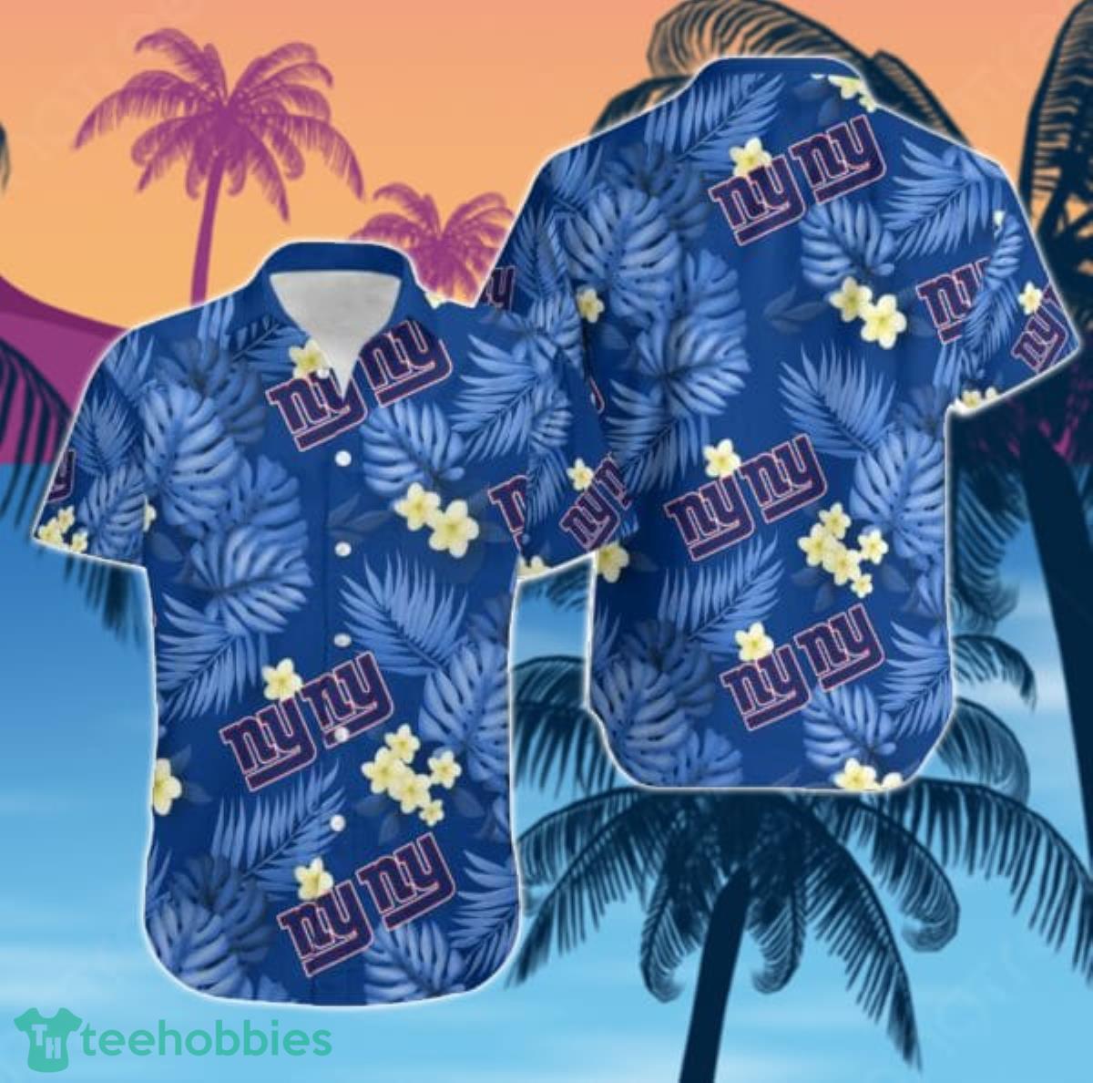 New York Giants Hawaiian Shirt Bold and Bright New York Giants