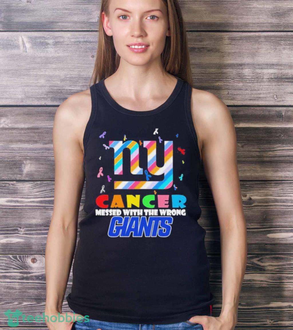 New York Giants NFL Ny Cancer Mess With The Wrong Shirt - Limotees