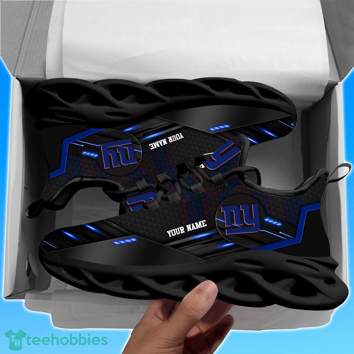 New York GiantsPersonalized NFL Sport Black Max Soul Shoes Best Gift For Men And Women Fans Product Photo 2