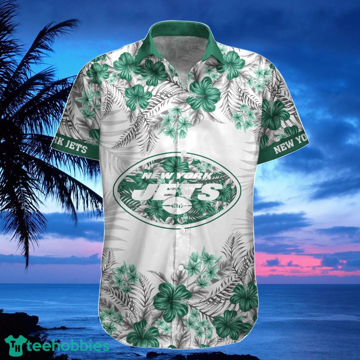 New York Jets Hawaiian Shirt, Shorts, Combo Hawaiian Shirt And Shorts Best Gift For Men And Women Fans Product Photo 2