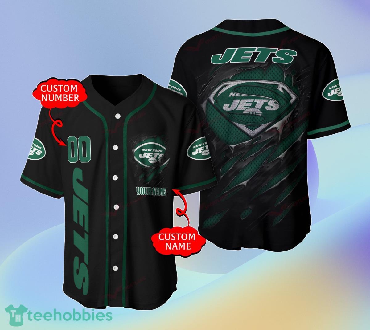 New York Jets-NFL BASEBALL JERSEY CUSTOM NAME AND NUMBER Best Gift For Men And Women Fans Product Photo 1