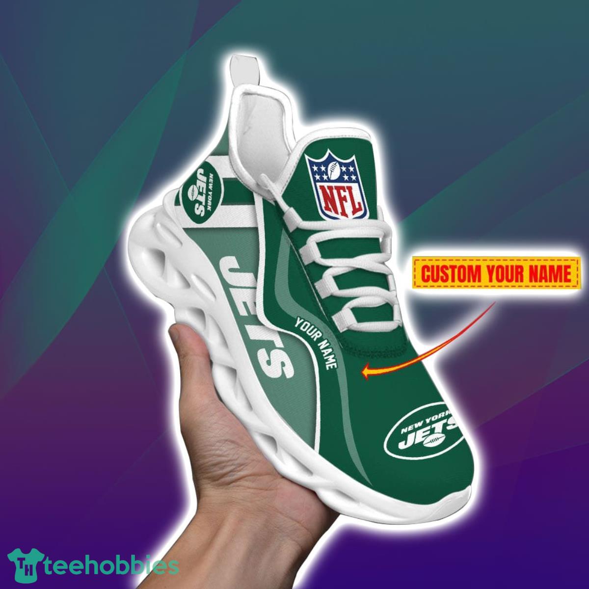 New York Jets-NFL Custom Name Max Soul Shoes Impressive Gift For Men And Women Fans Product Photo 2