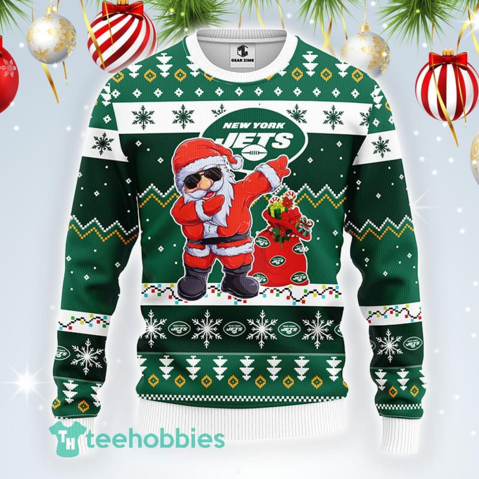 New York Jets Snoopy Dabbing Funny Ugly Christmas Sweater For For Football  Fans