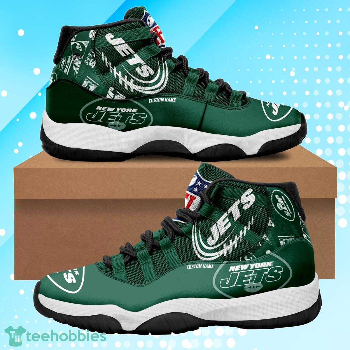 New York Jets Personalized Air Jordan 11 Gift For Fans Product Photo 1