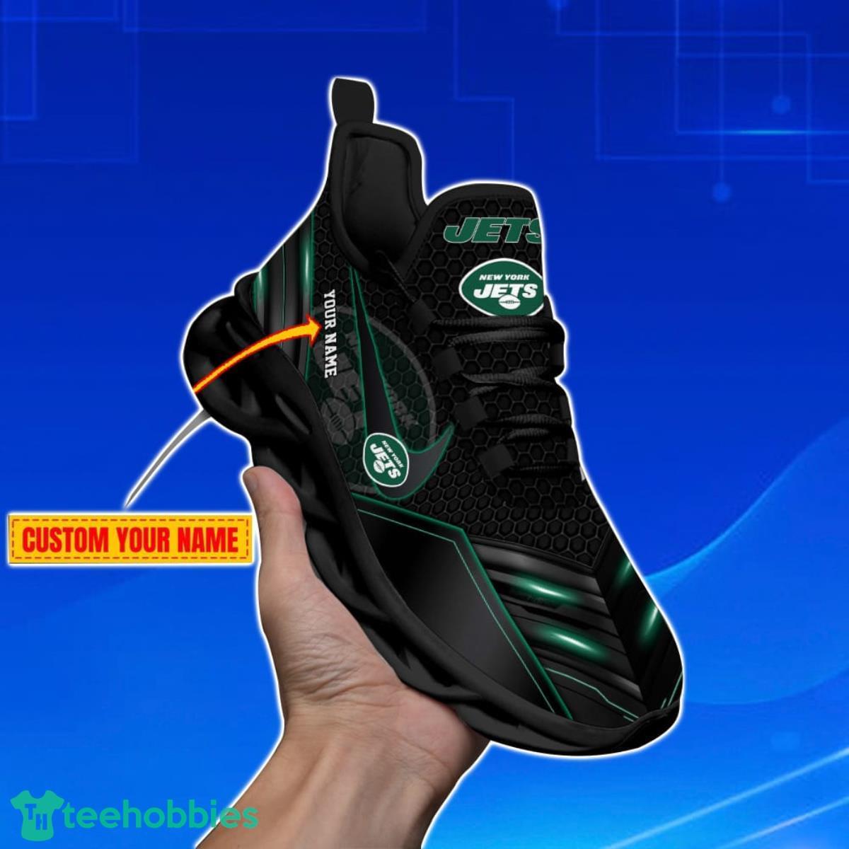 New York Jets-Personalized NFL Neon Light Max Soul Shoes Product Photo 2