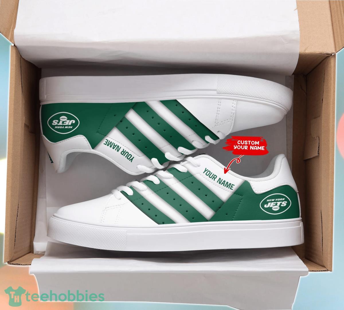 New York Jets Personalized Stan Smith Sneakers Impressive Gift For Men And Women Fans Product Photo 1