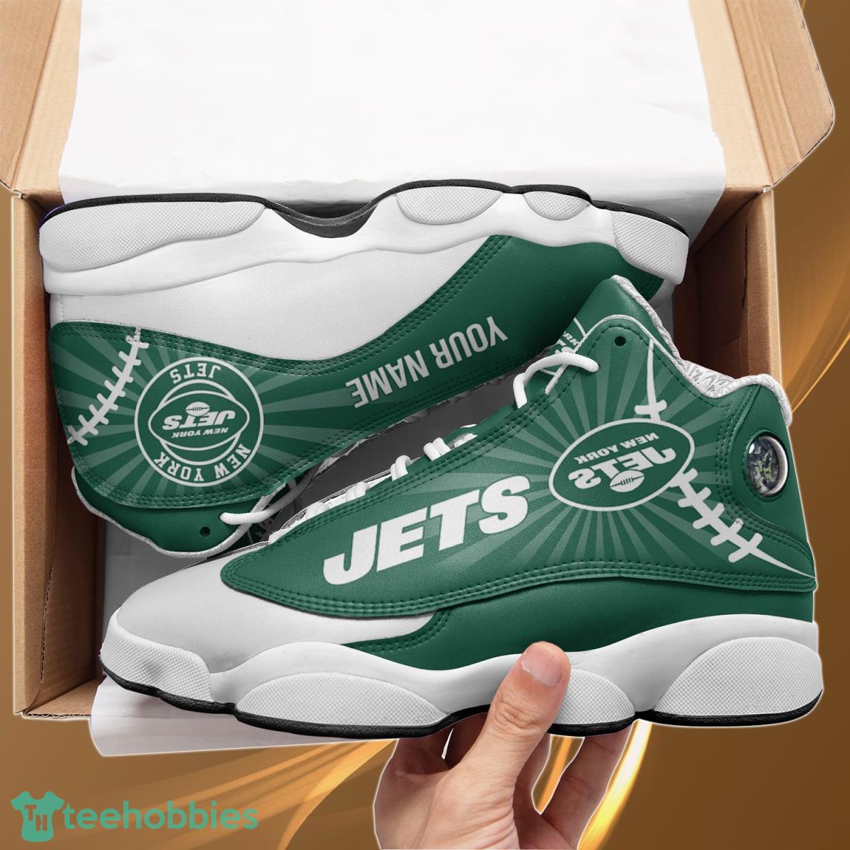 New York Jets Personalzied Name Air Jordan 13 Shoes Best Gift Fans