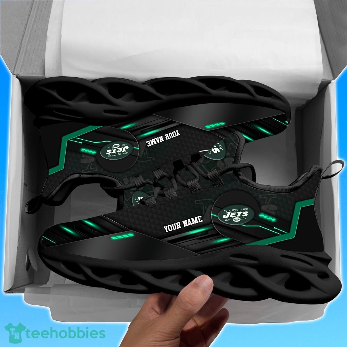 New York JetsPersonalized NFL Sport Black Max Soul Shoes Best Gift For Men And Women Fans Product Photo 2