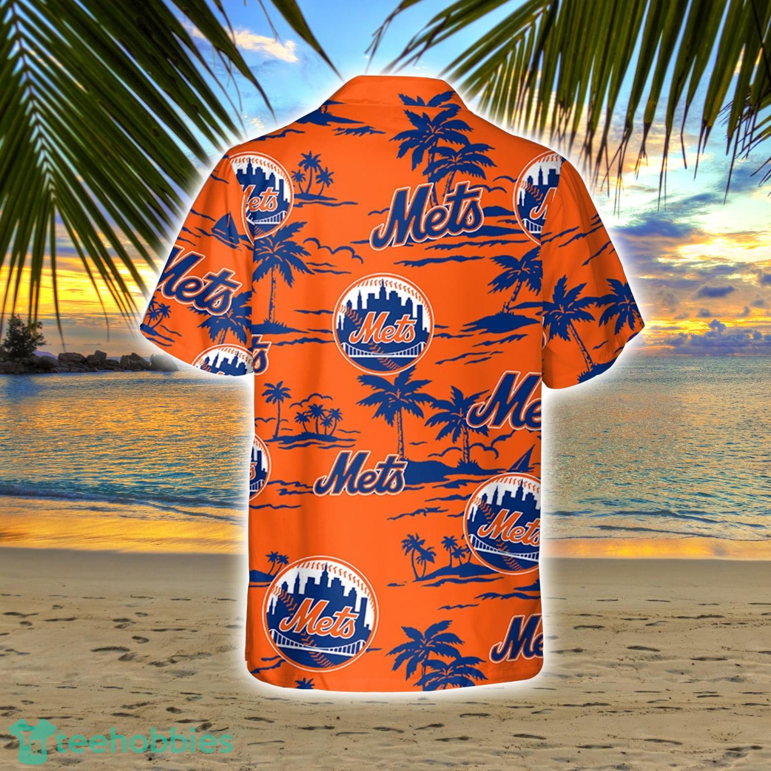 New York Mets Mlb Flower Pattern Summer Hawaiian Shirt