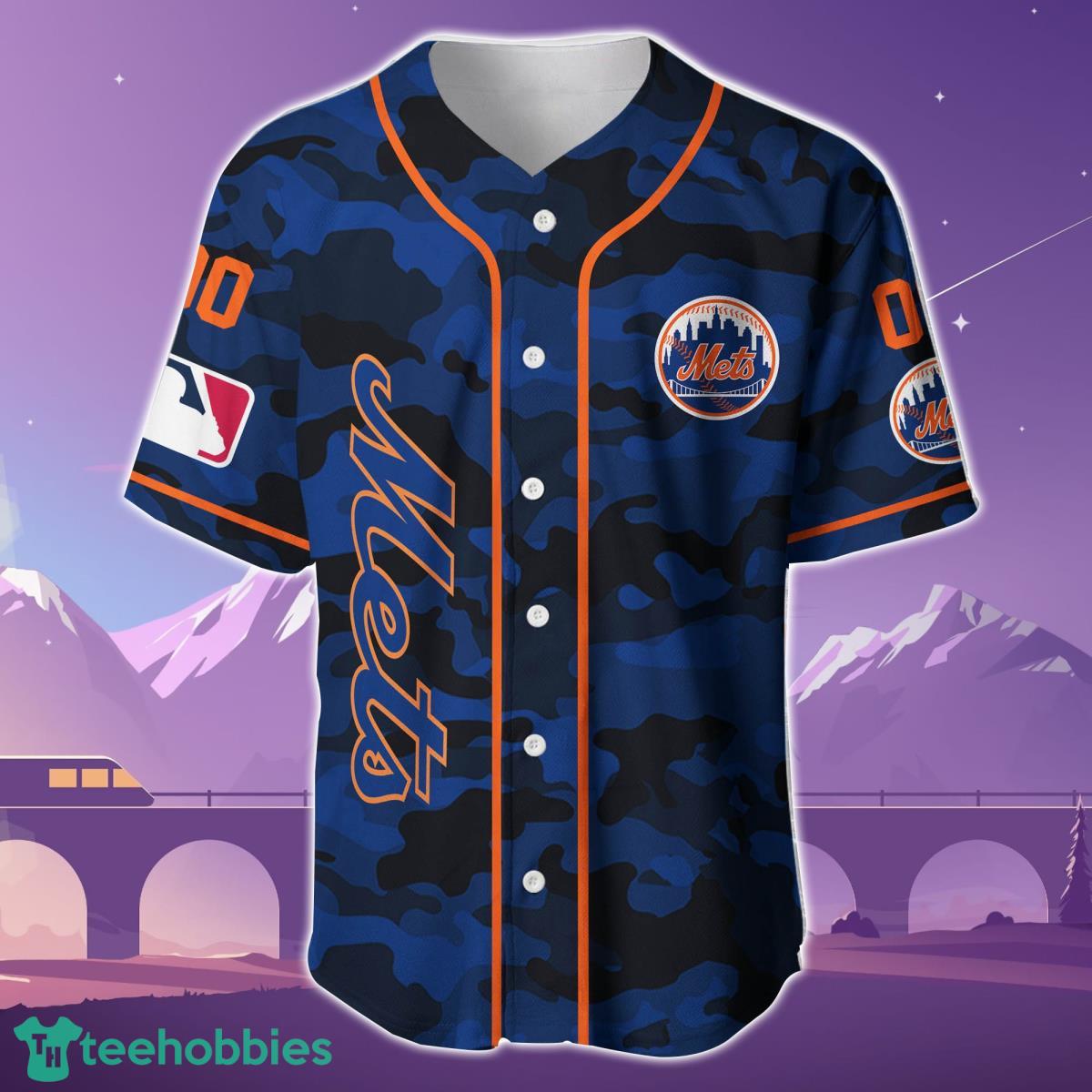 New York Mets Custom Name & Number Baseball Jersey Best Gift For Men And Women Product Photo 2