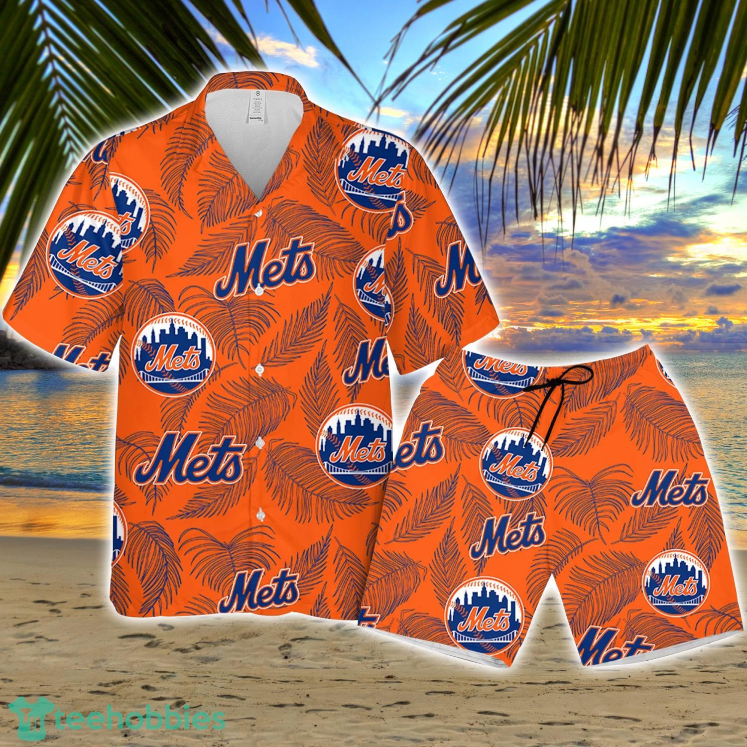 Aloha MLB New York Mets Hawaiian Shirt Tropical Tree Gift For Beach Holiday