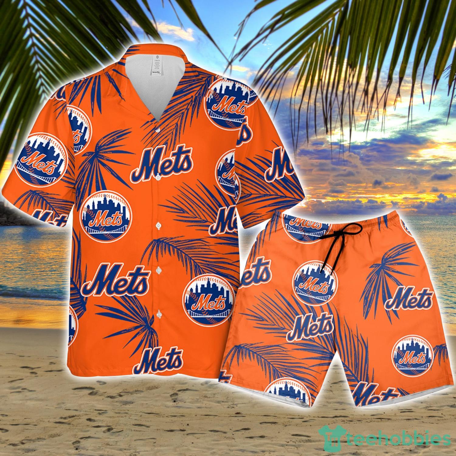 New York Mets Tropical Pattern For Fans Hawaiian Shirt and Short - Banantees