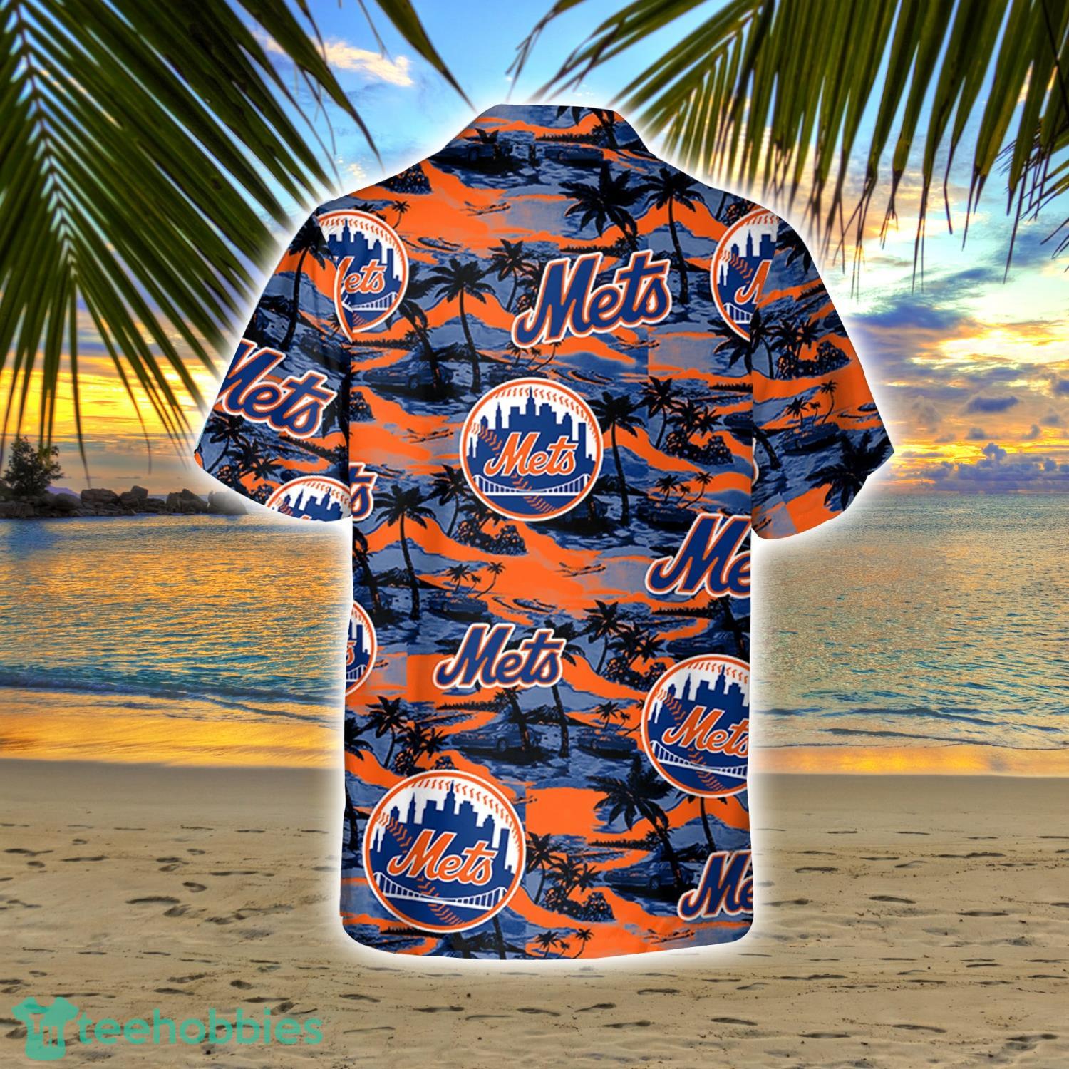 New York Mets MLB Flower Pattern Summer Personalized Hawaiian Shirt