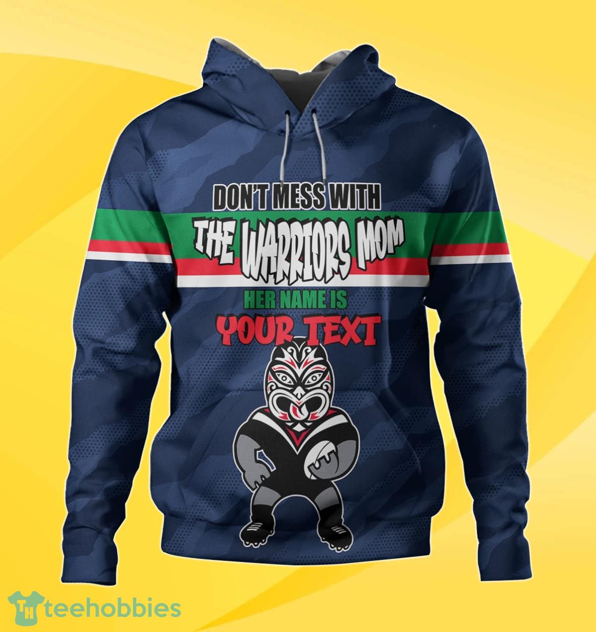 New Zealand Warriors Custom Name Mother’s Day NRL Custom Hoodie Best Gift For Fans Product Photo 1