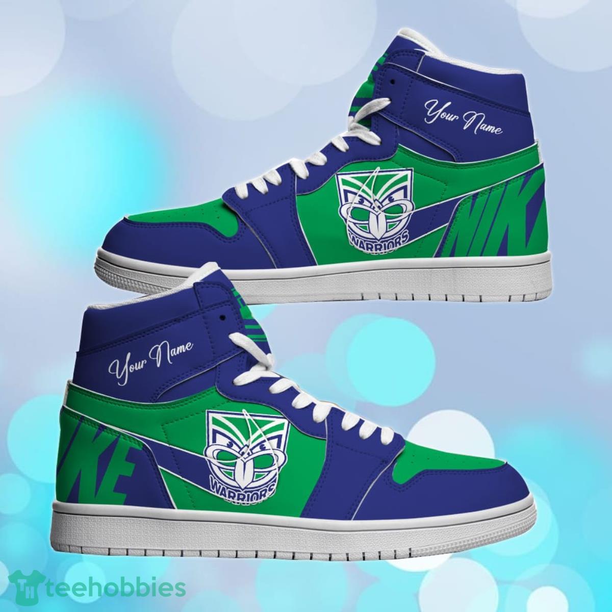 New Zealand Warriors Custom Name NRL Air Jordan HighTop Best Gift For Fans Product Photo 2