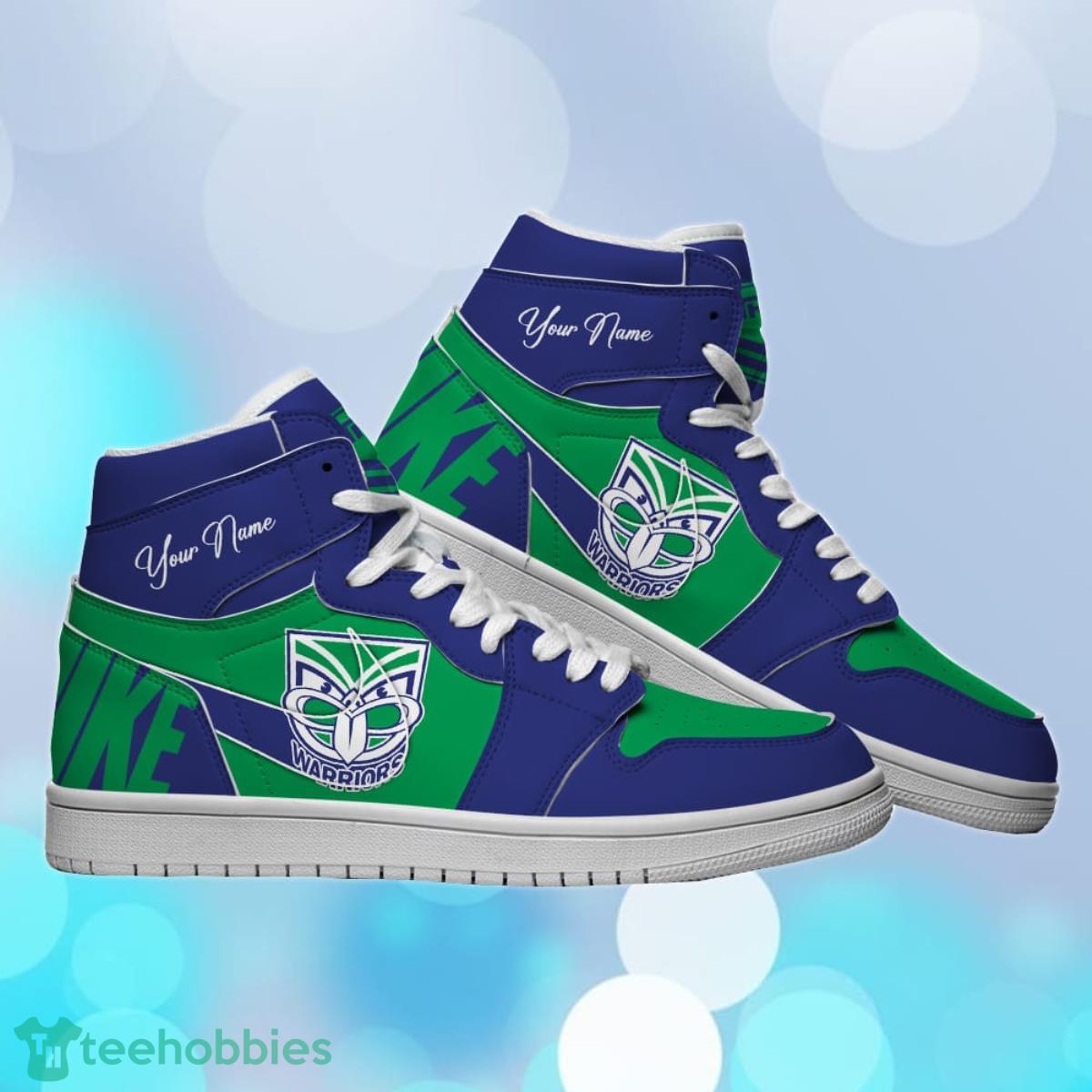 New Zealand Warriors Custom Name NRL Air Jordan HighTop Best Gift For Fans Product Photo 1