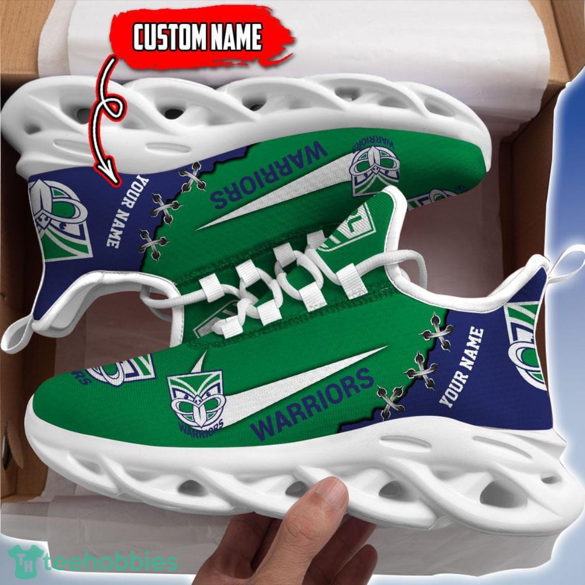 New Zealand Warriors Personalized Name NRL Premium Luxury Max Soul Shoes Best Gift For Fans Product Photo 3
